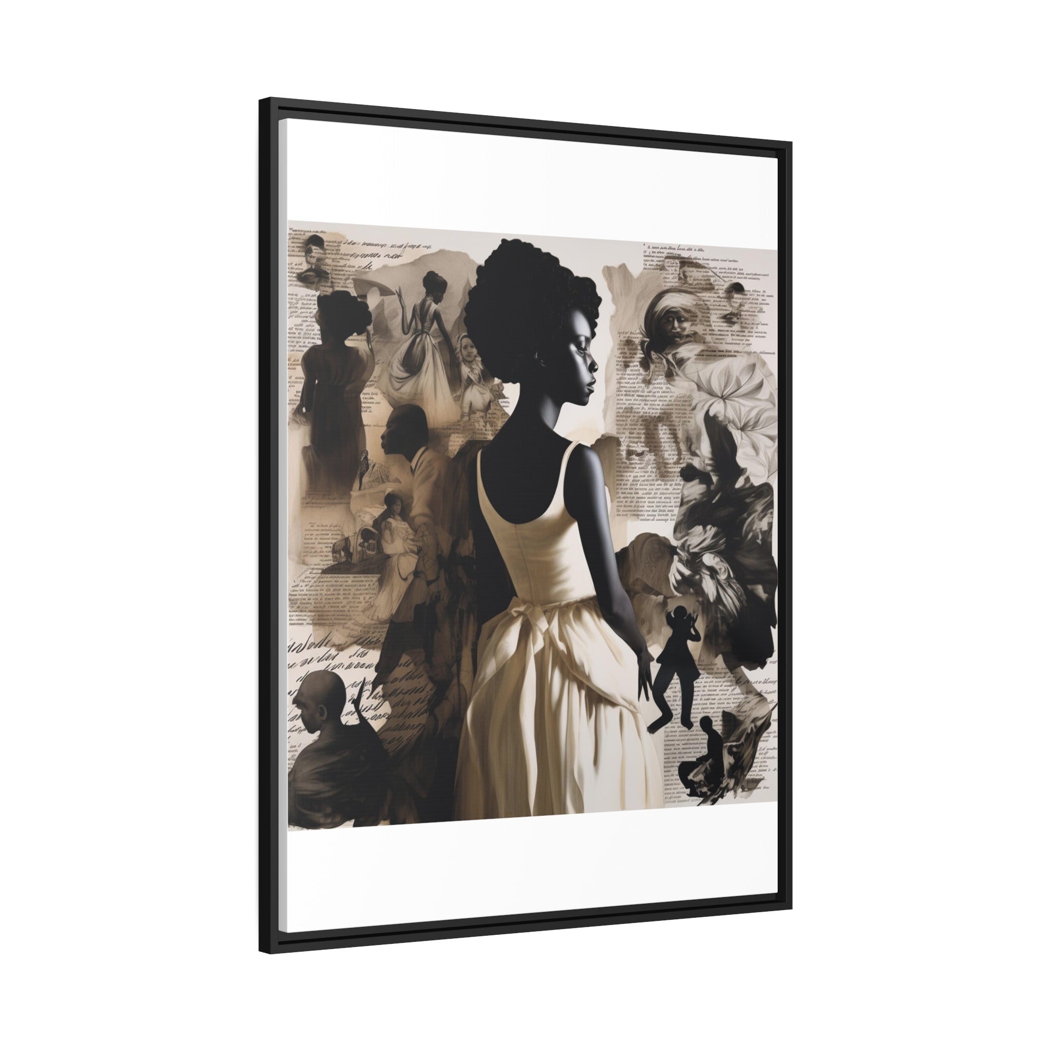 Wall Art Inspired by Kara Walke Matte Canvas, Black Frame