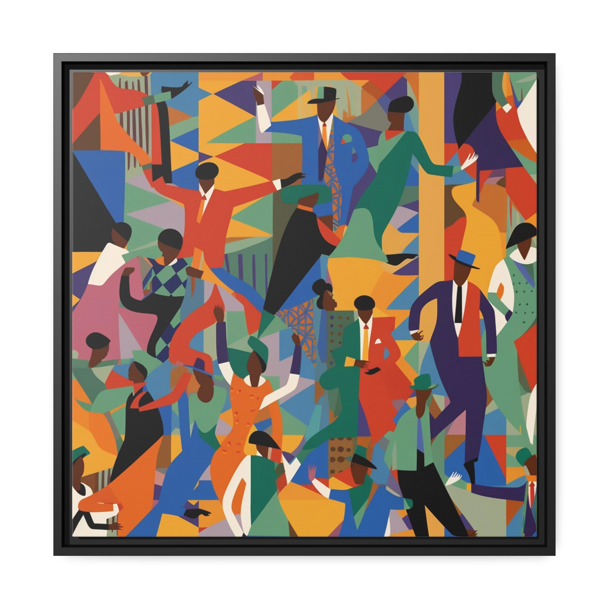 Harlem I Matte Canvas, Black Frame