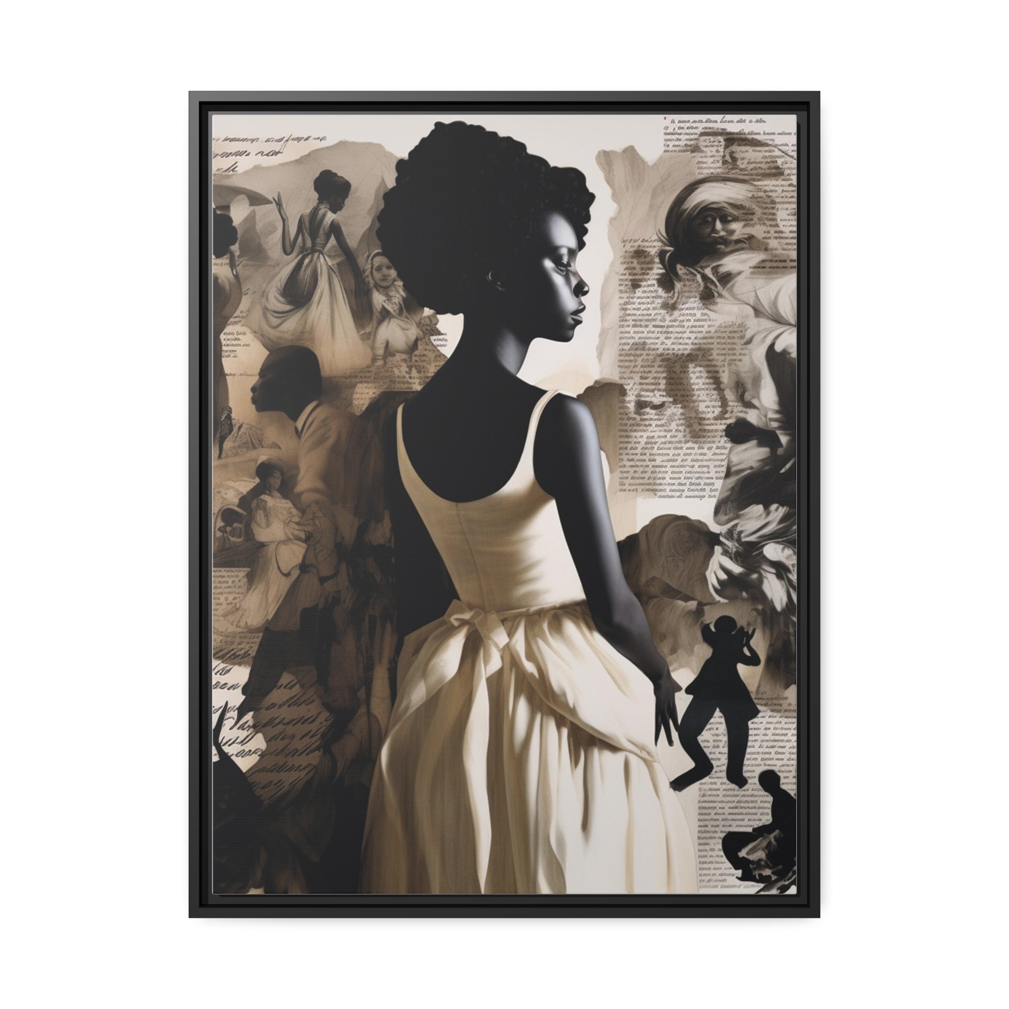 Wall Art Inspired by Kara Walke Matte Canvas, Black Frame