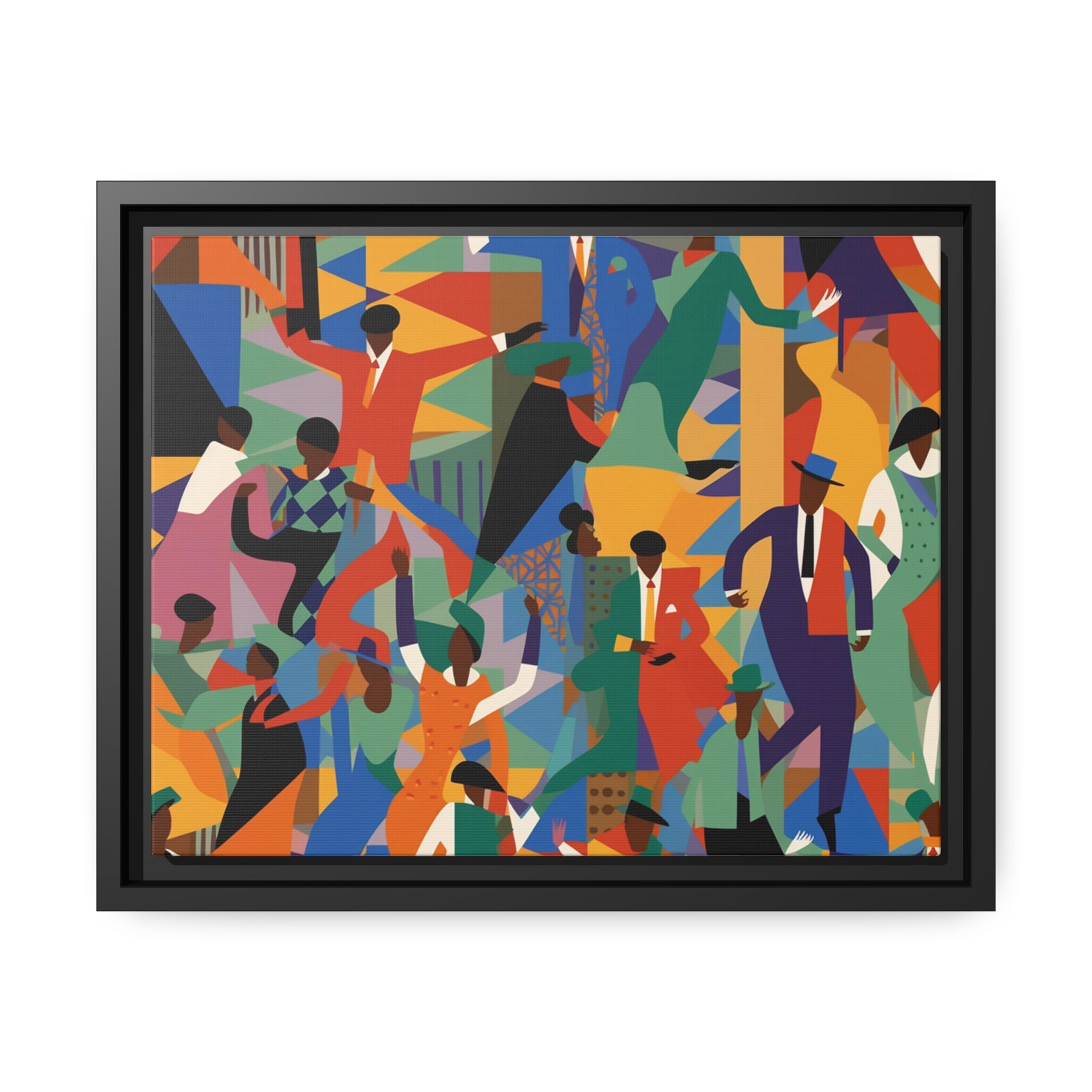 Harlem I Matte Canvas, Black Frame