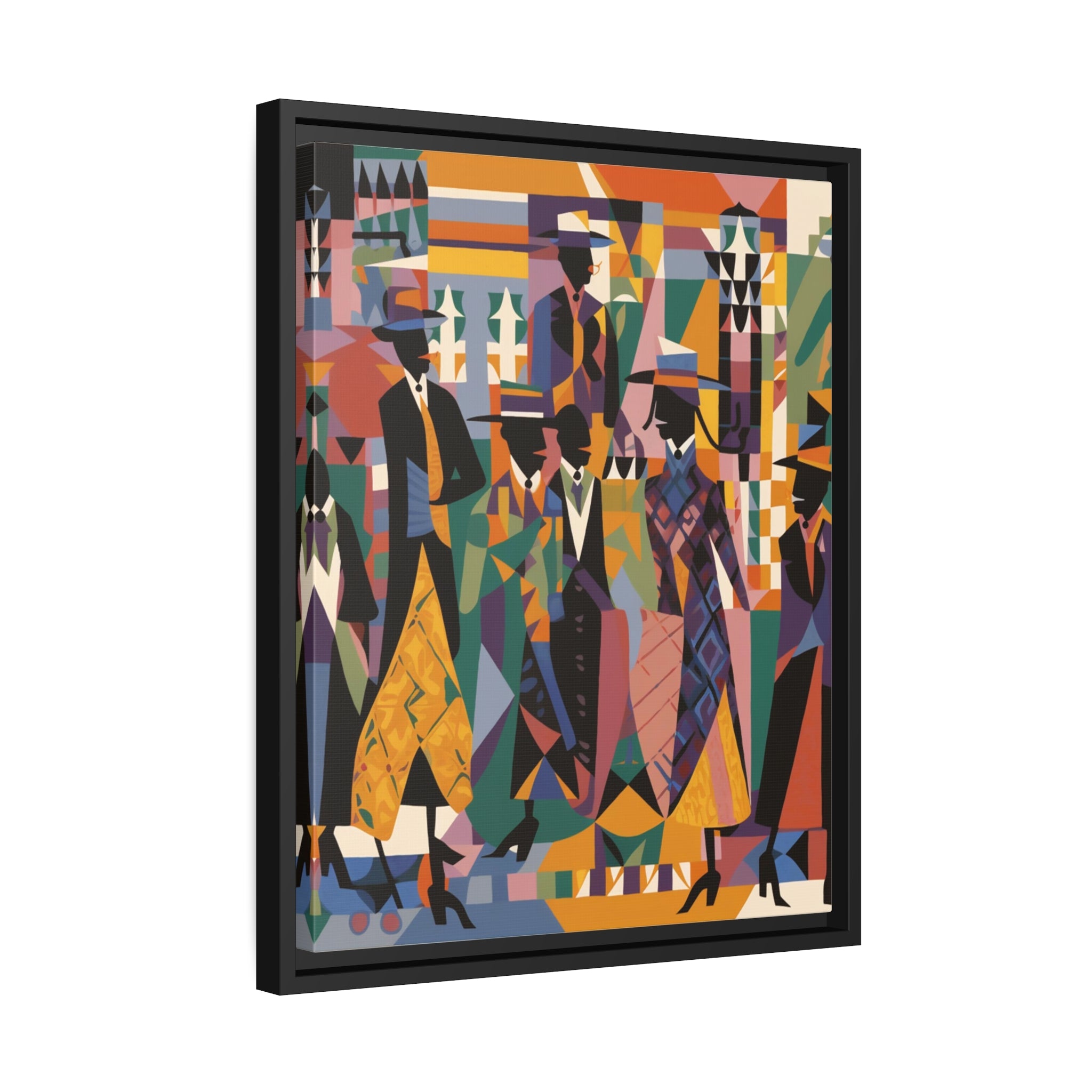 Renaissance I Matte Canvas, Black Frame