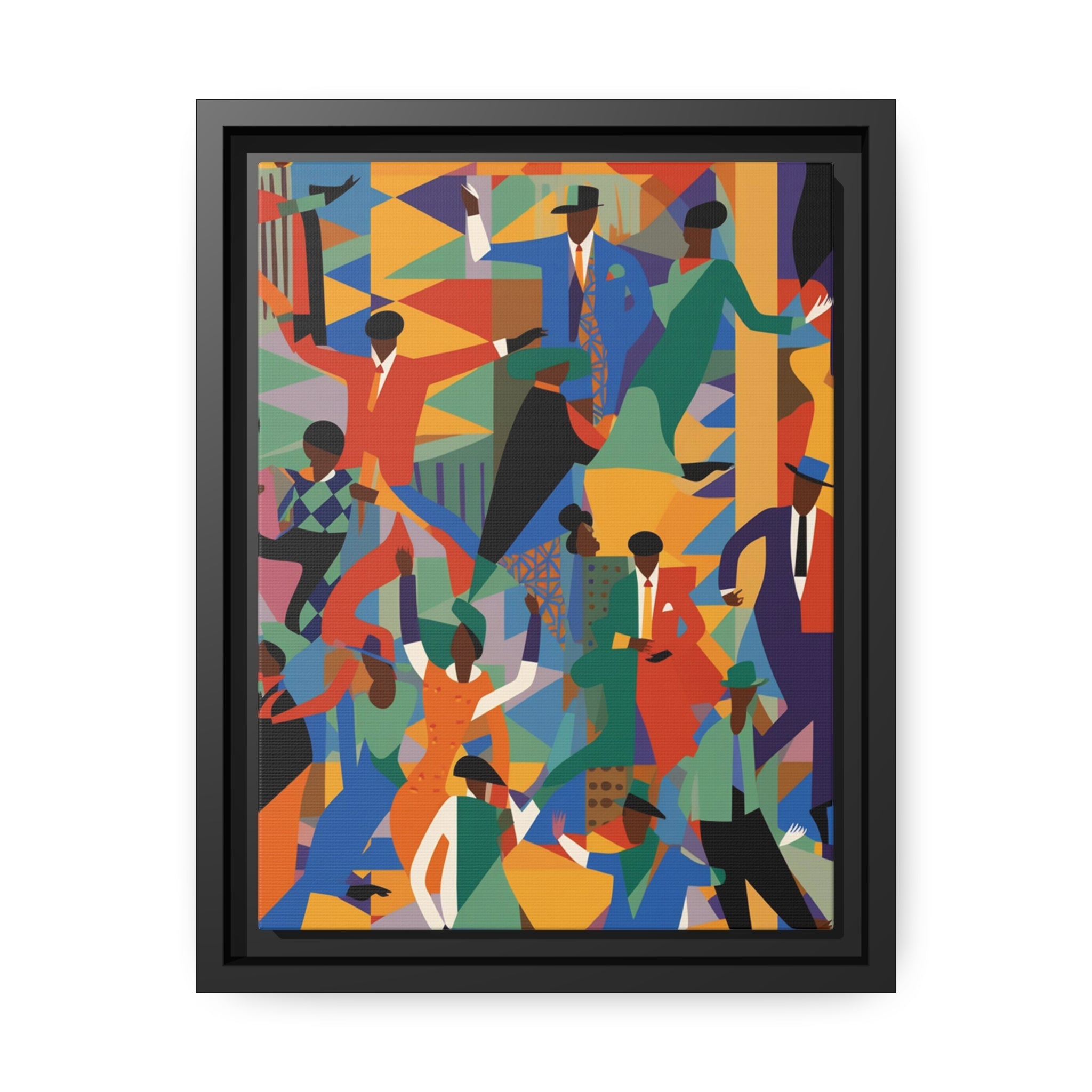 Harlem I Matte Canvas, Black Frame