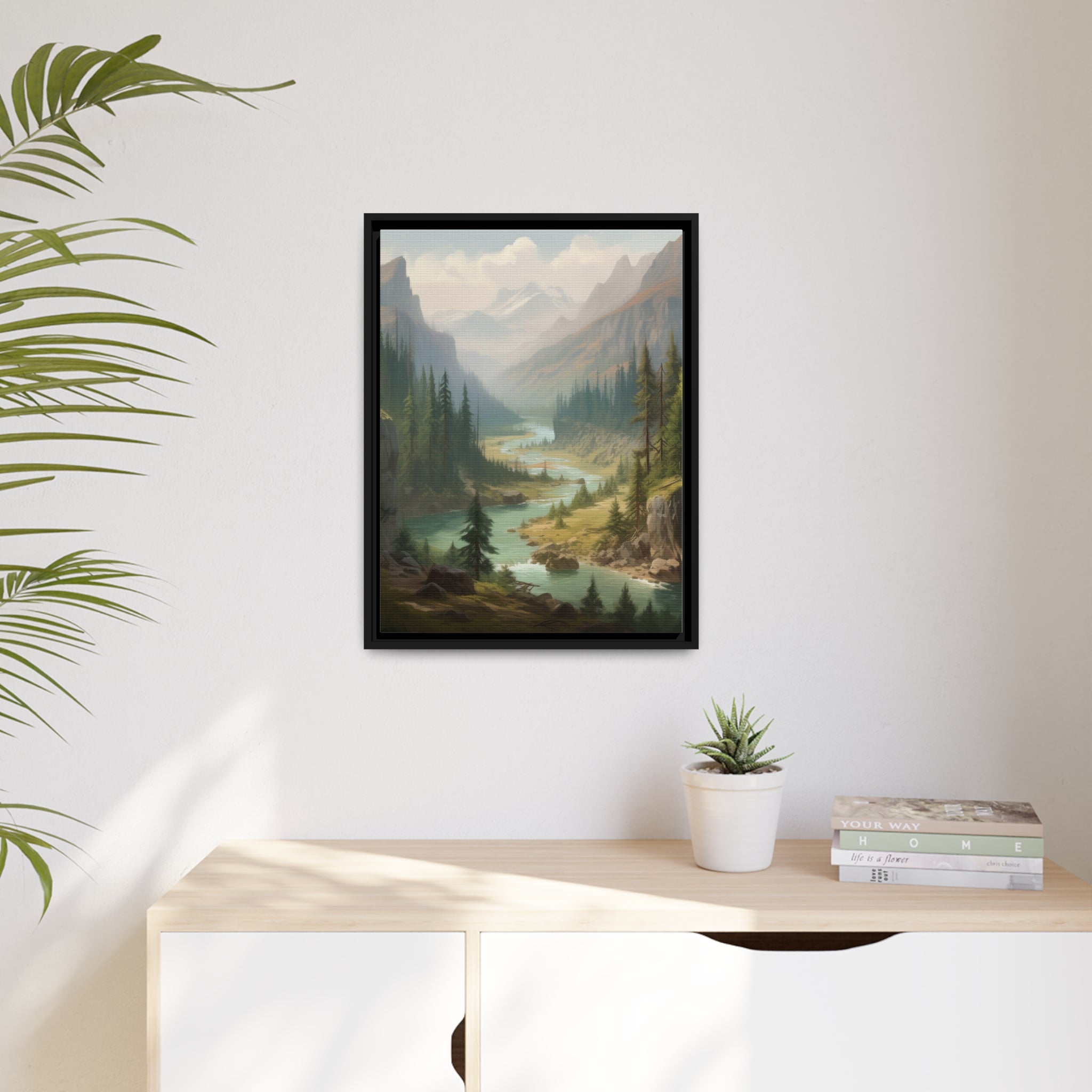 Forest I Matte Canvas, Black Frame