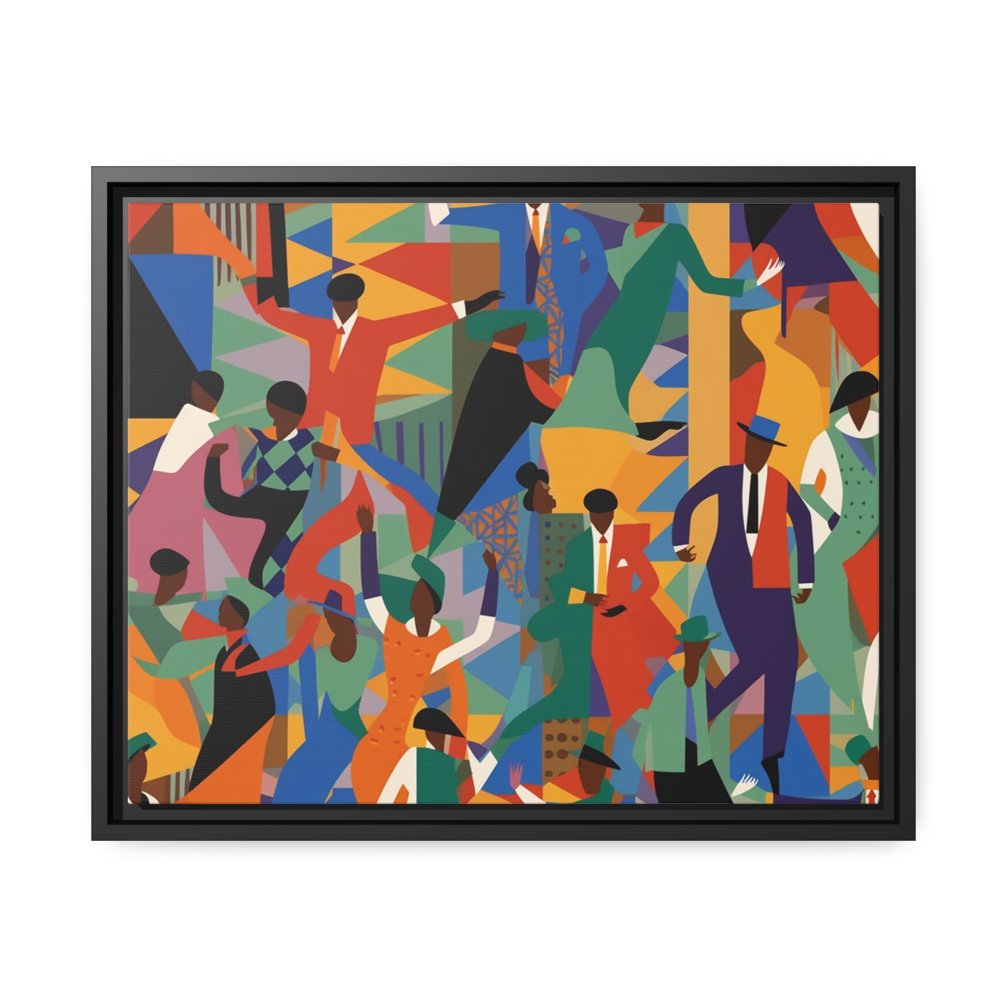 Harlem I Matte Canvas, Black Frame