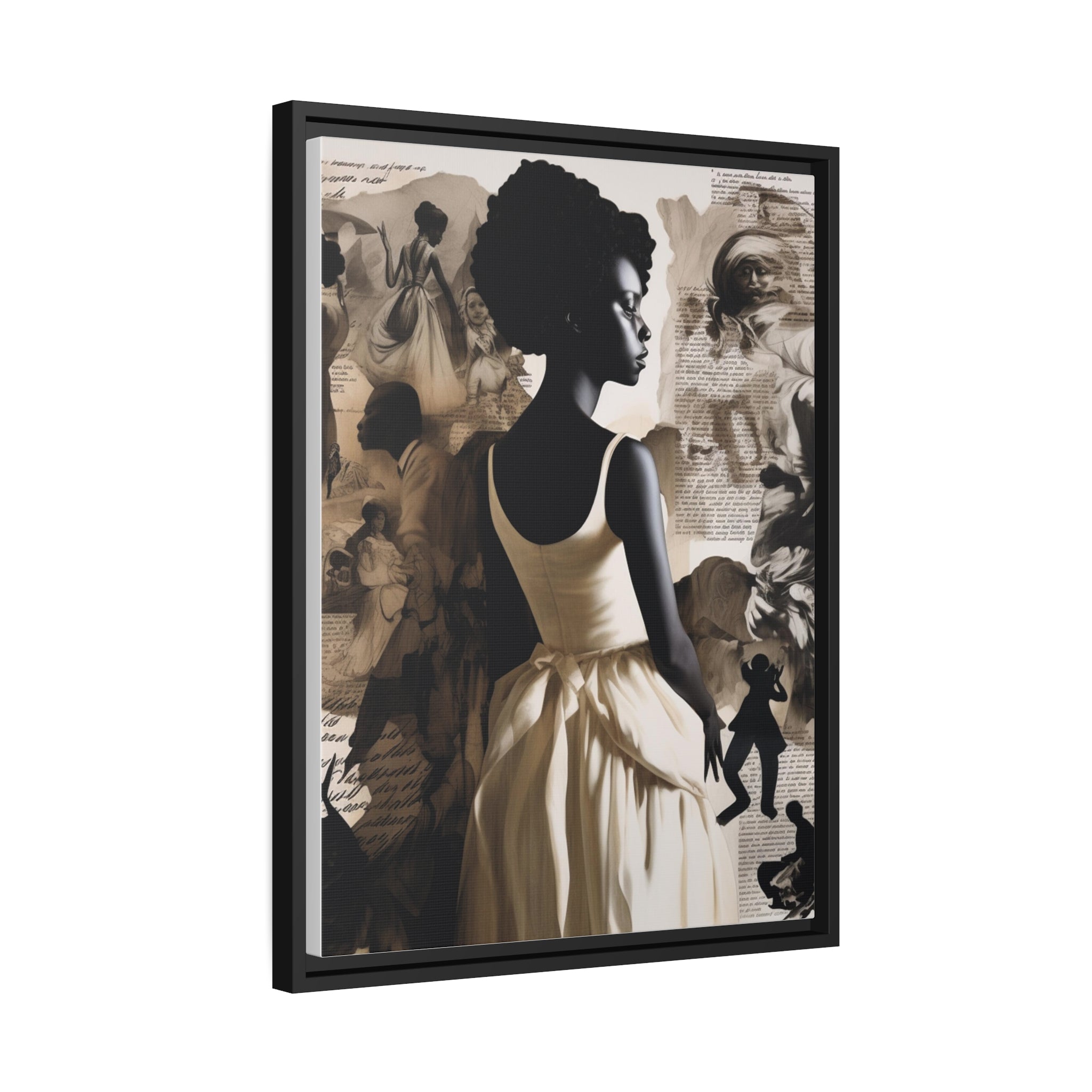 Wall Art Inspired by Kara Walke Matte Canvas, Black Frame
