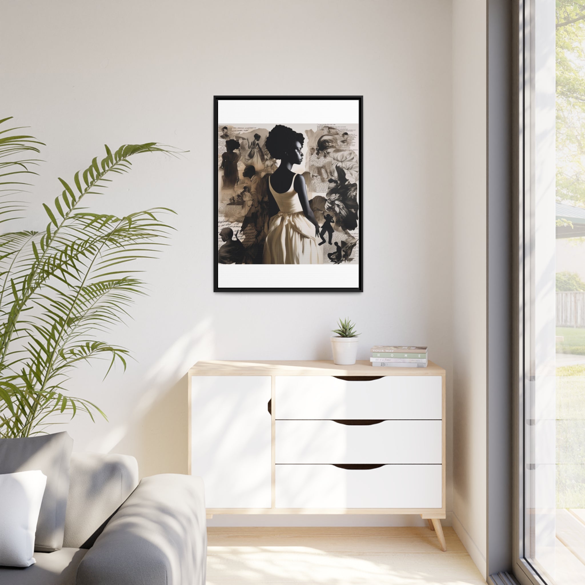 Wall Art Inspired by Kara Walke Matte Canvas, Black Frame