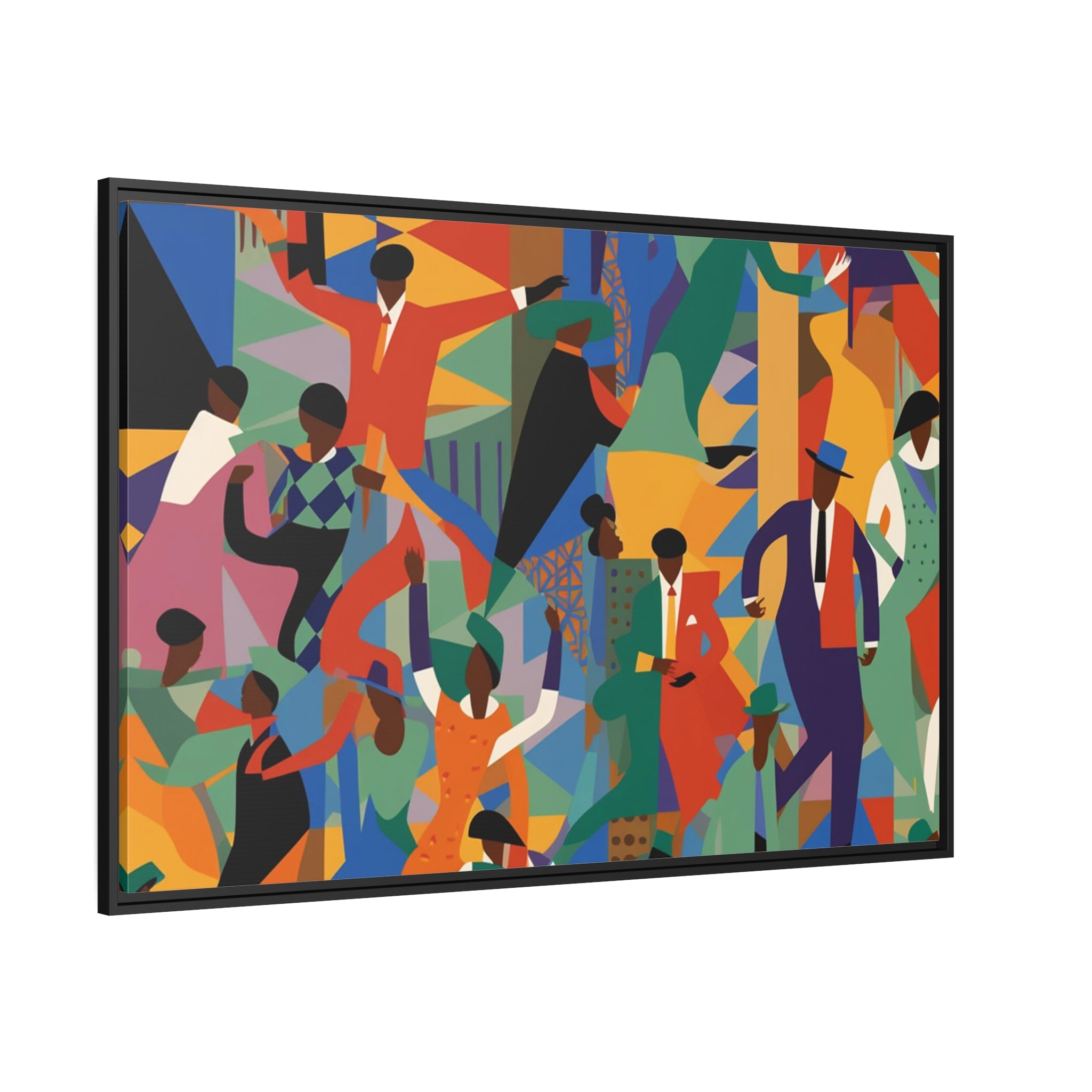 Harlem I Matte Canvas, Black Frame