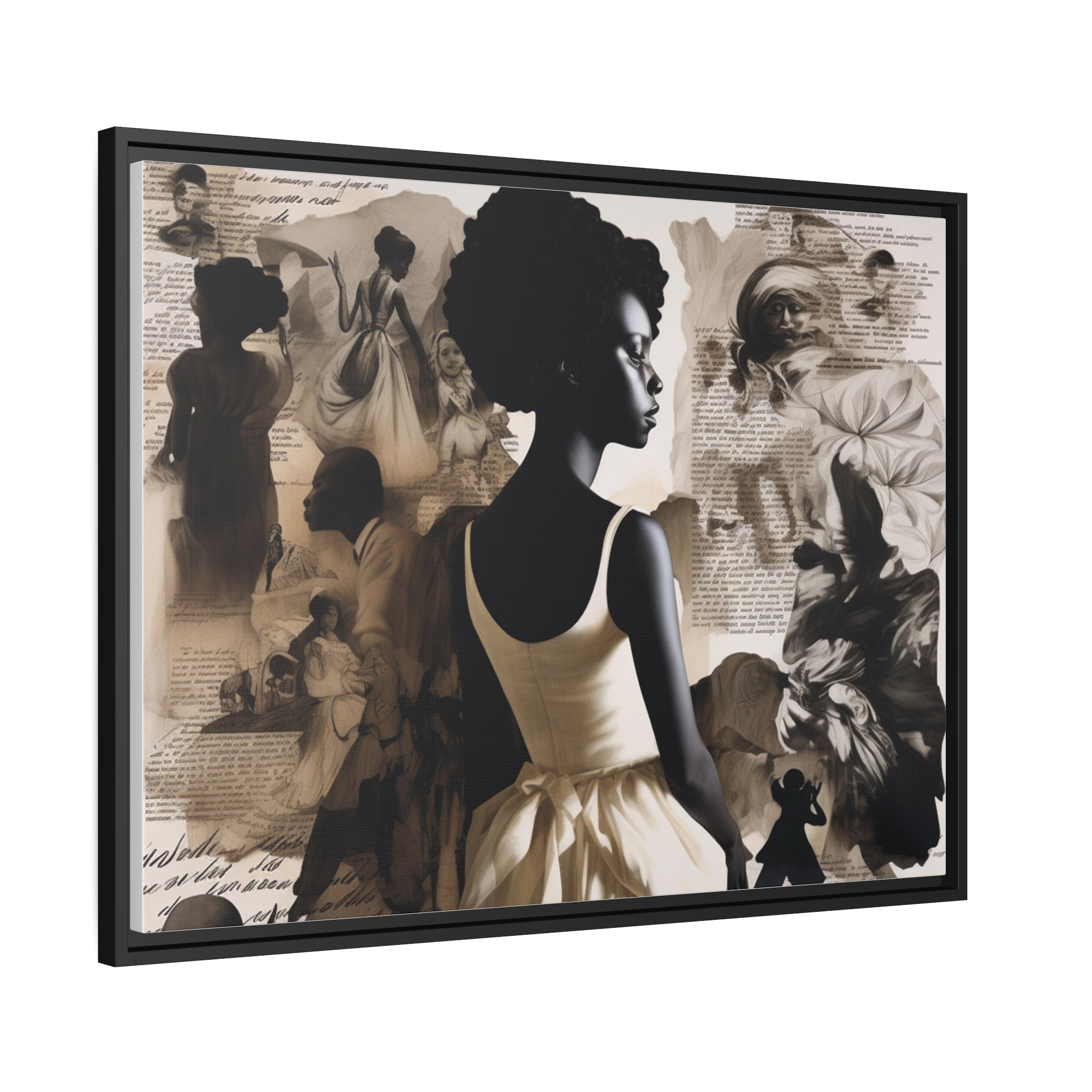 Wall Art Inspired by Kara Walke Matte Canvas, Black Frame
