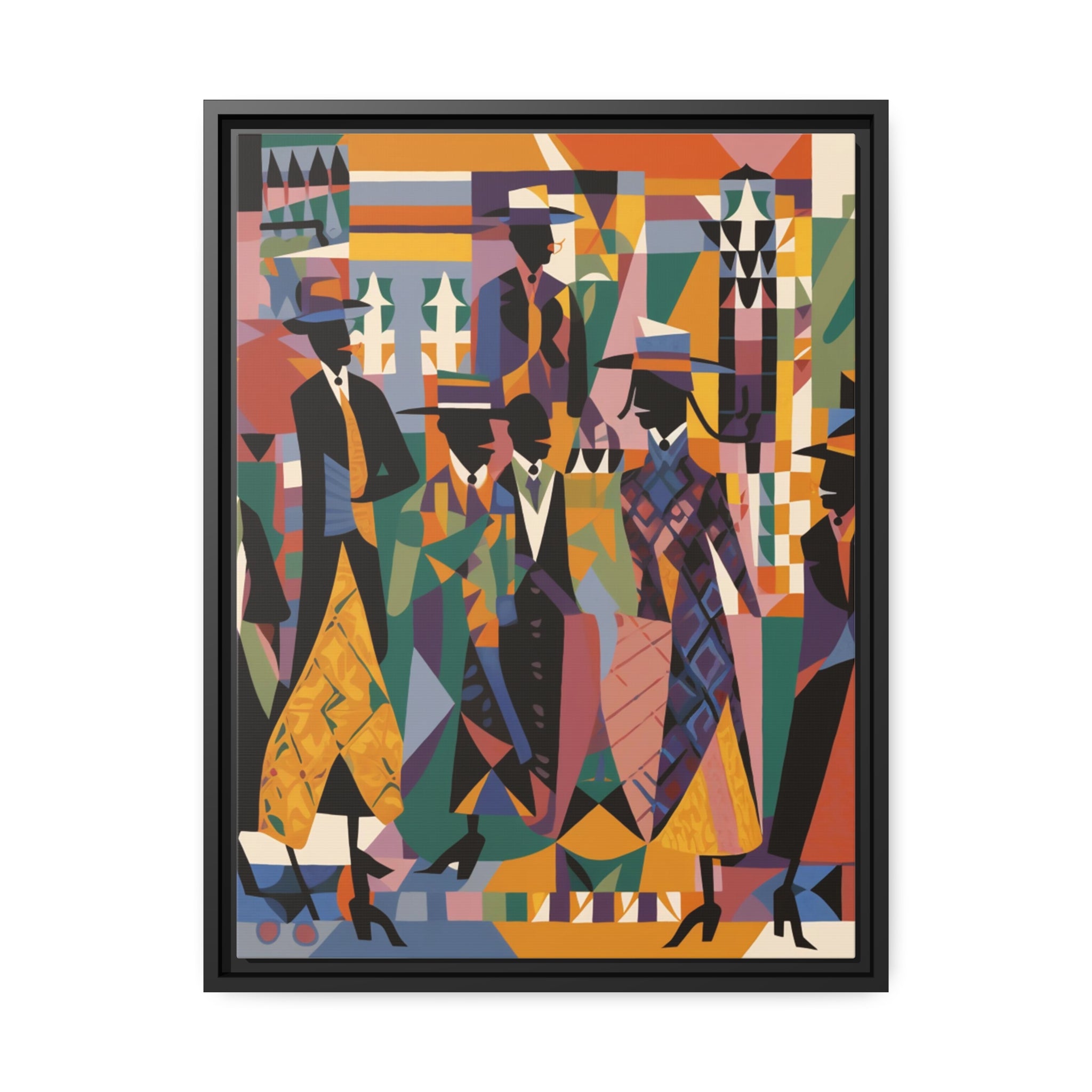 Renaissance I Matte Canvas, Black Frame