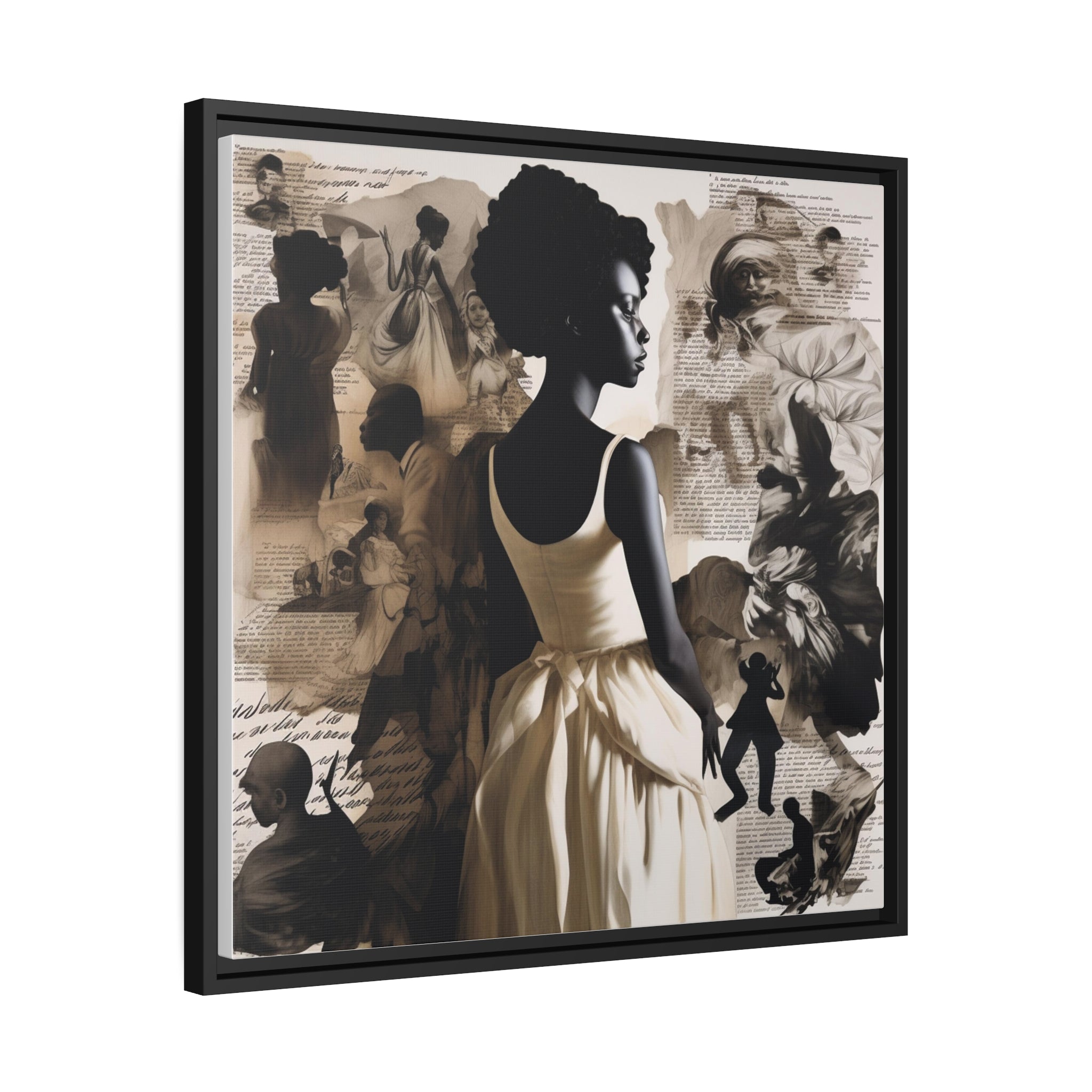 Wall Art Inspired by Kara Walke Matte Canvas, Black Frame