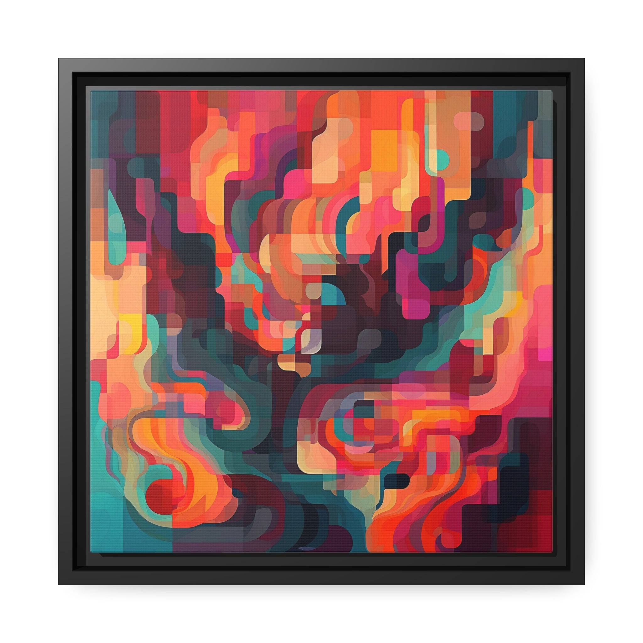 Modern Abstract I Matte Canvas, Black Frame