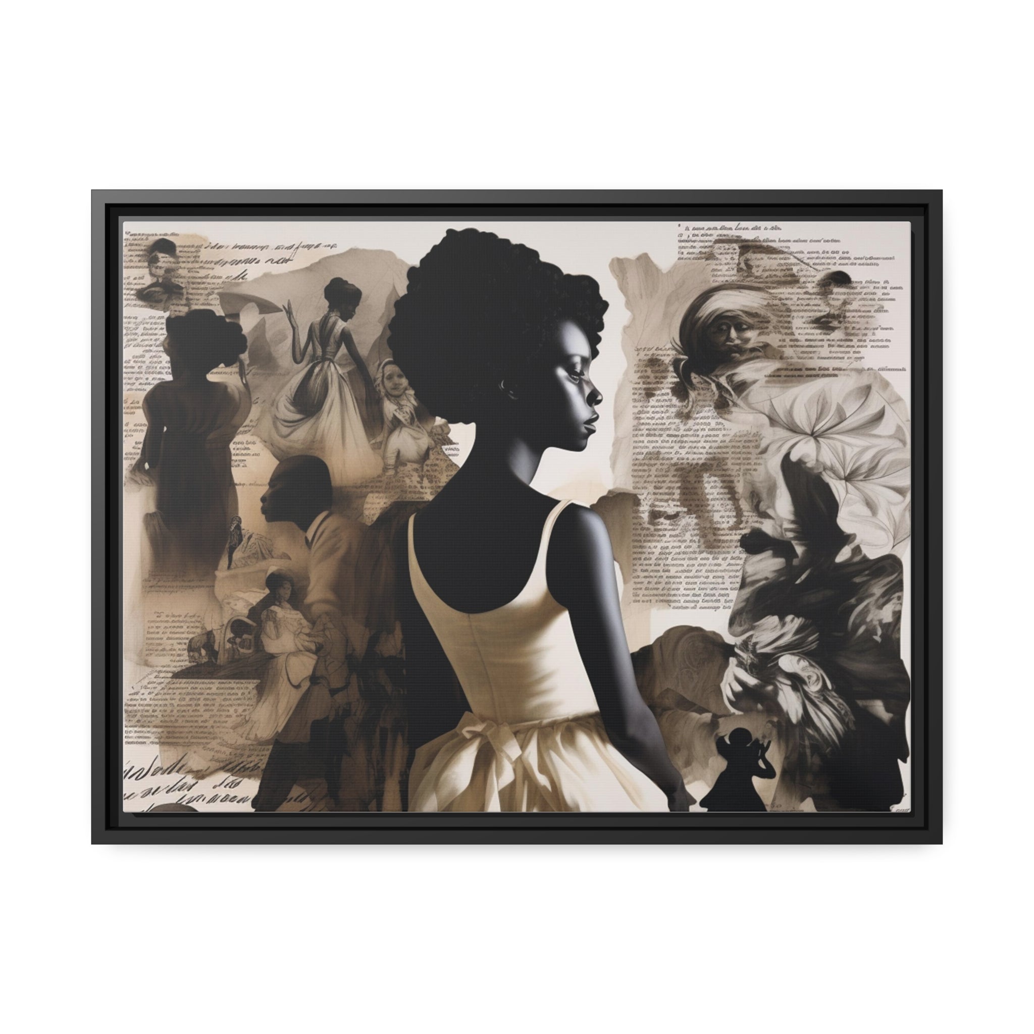 Wall Art Inspired by Kara Walke Matte Canvas, Black Frame
