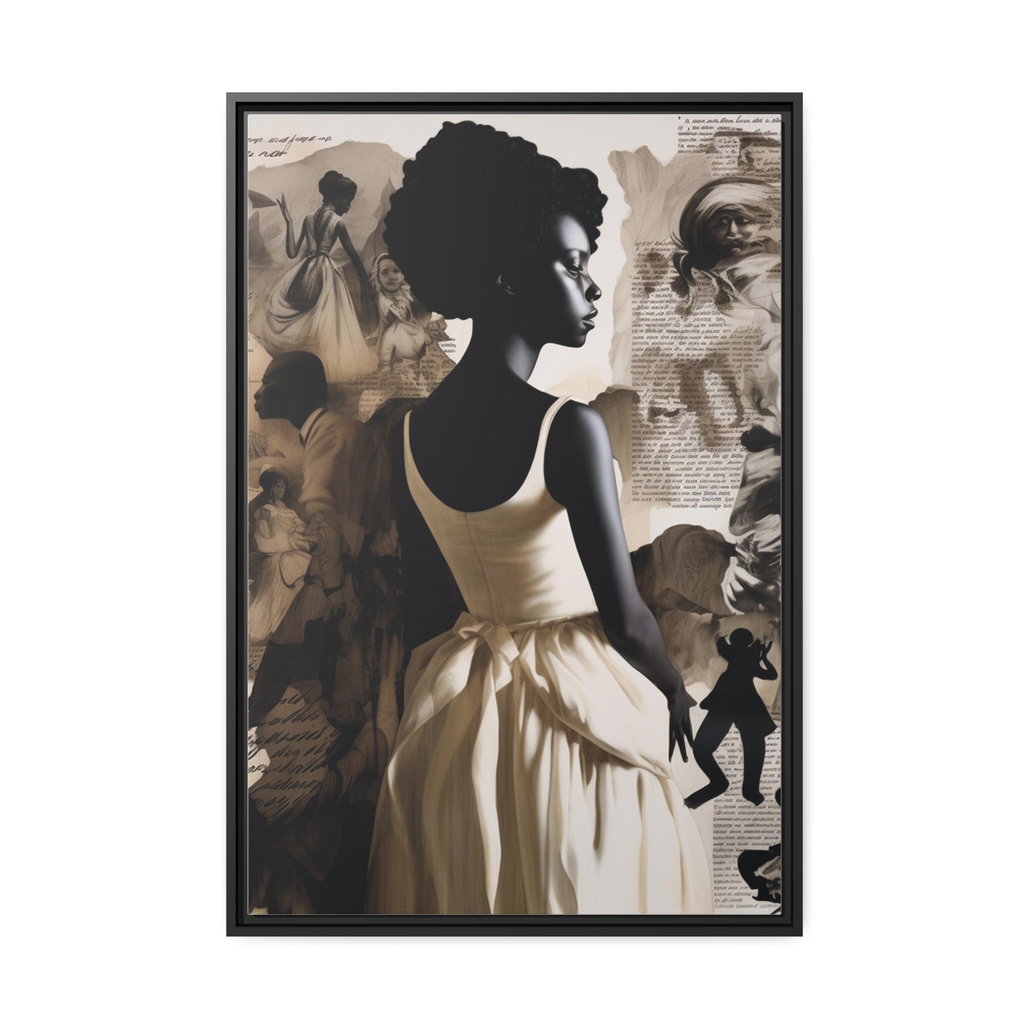 Wall Art Inspired by Kara Walke Matte Canvas, Black Frame