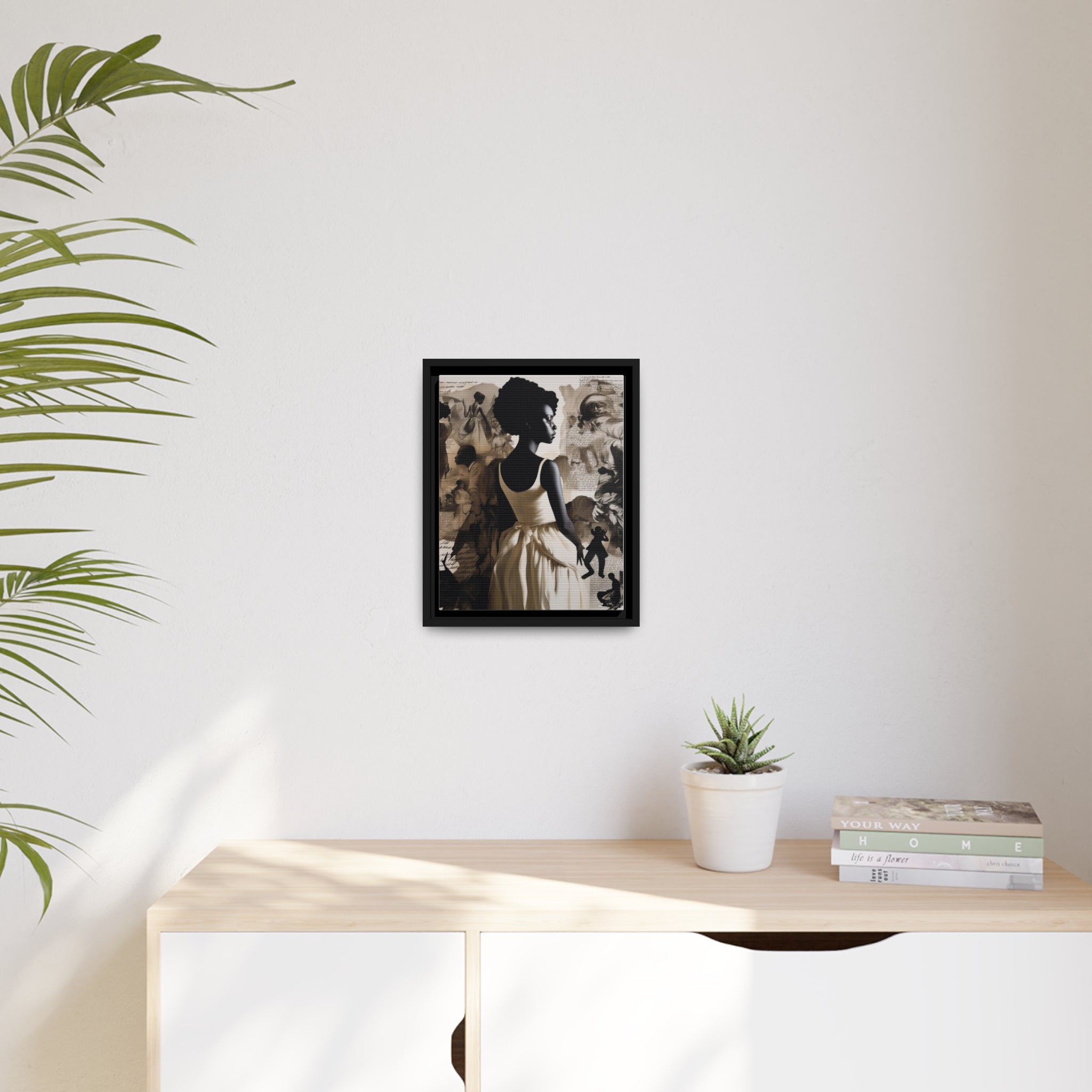 Wall Art Inspired by Kara Walke Matte Canvas, Black Frame
