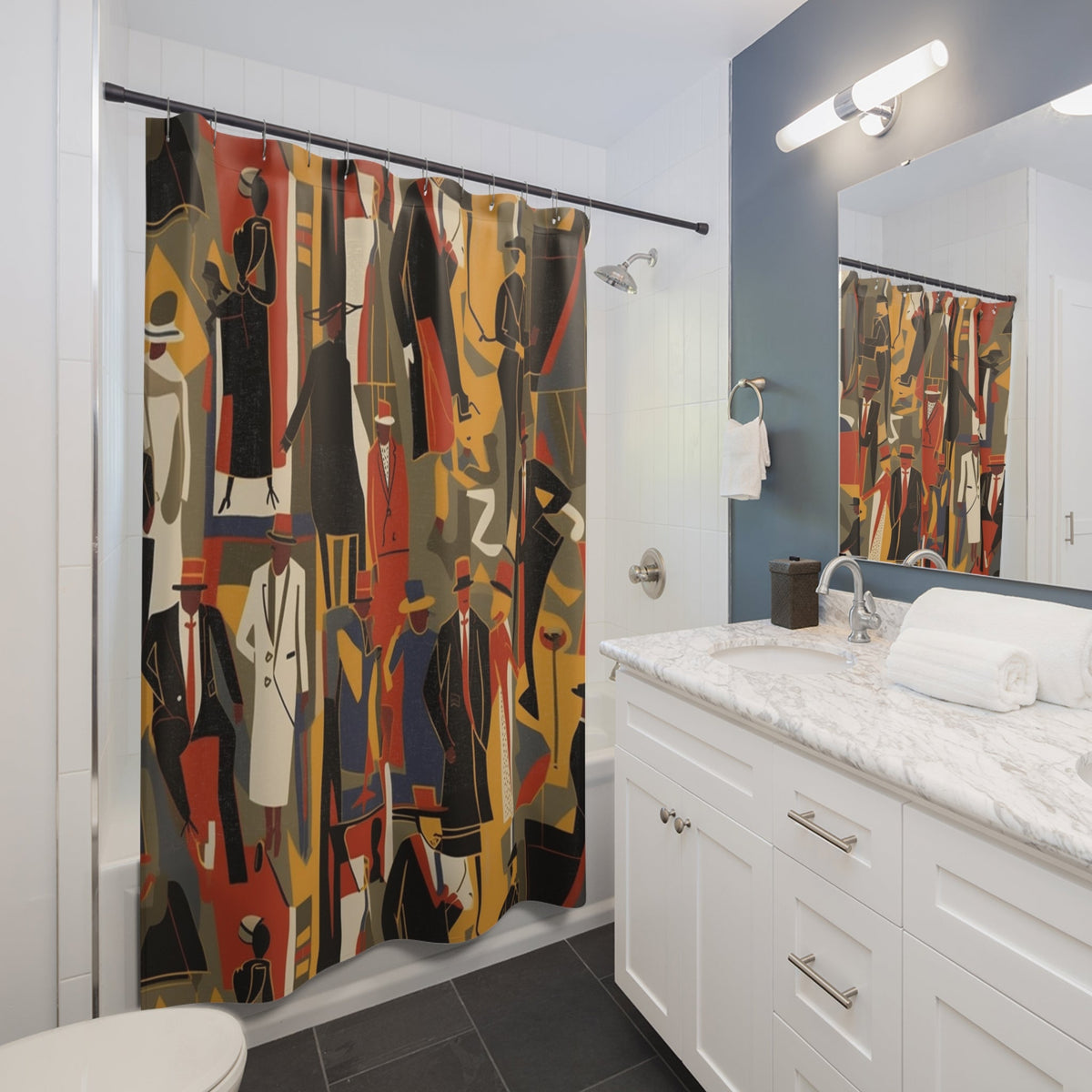 Black Art Shower Curtains - Noire Faire