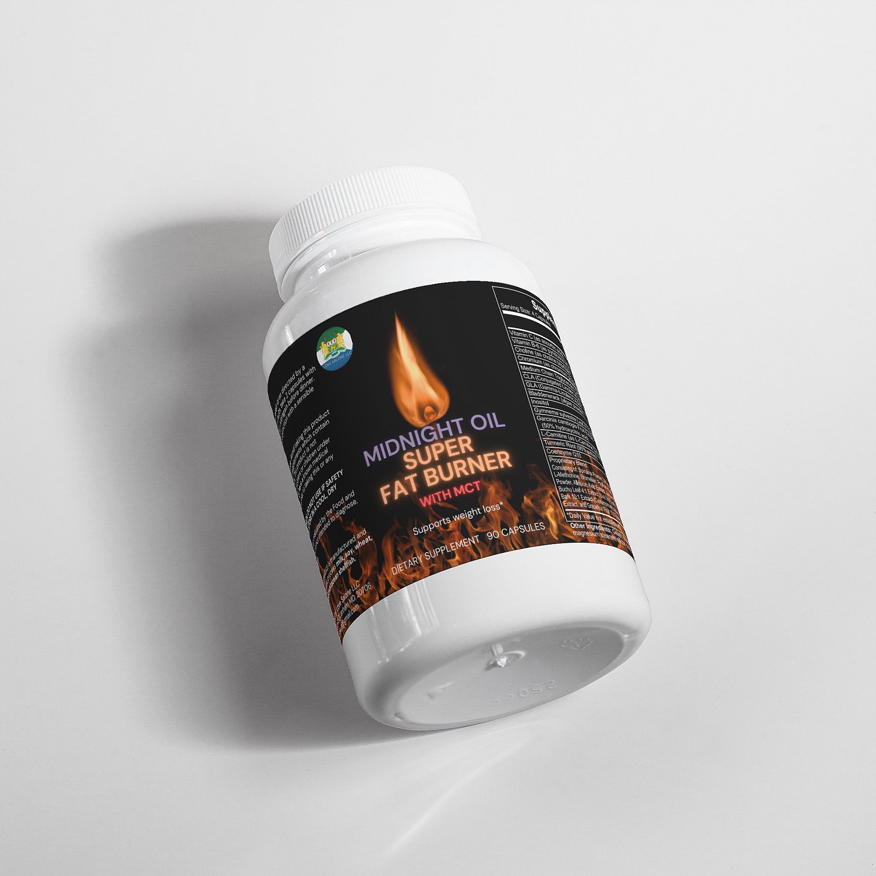 Midnight Oil Super Fat Burner with MCT - Noire Faire