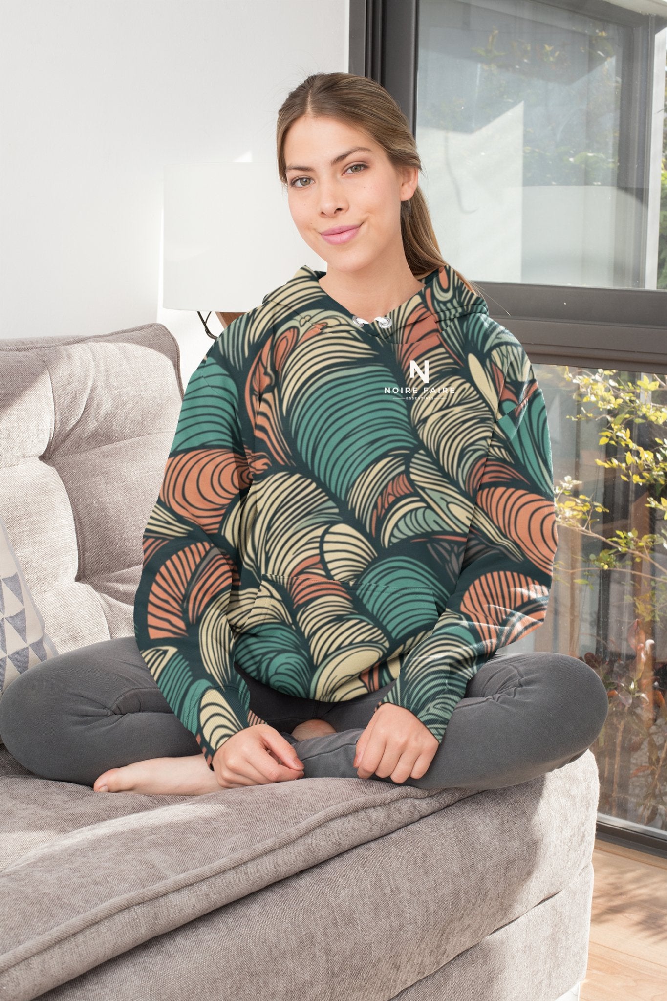 Noire Faire Abstract Pullover Hoodie - Noire Faire