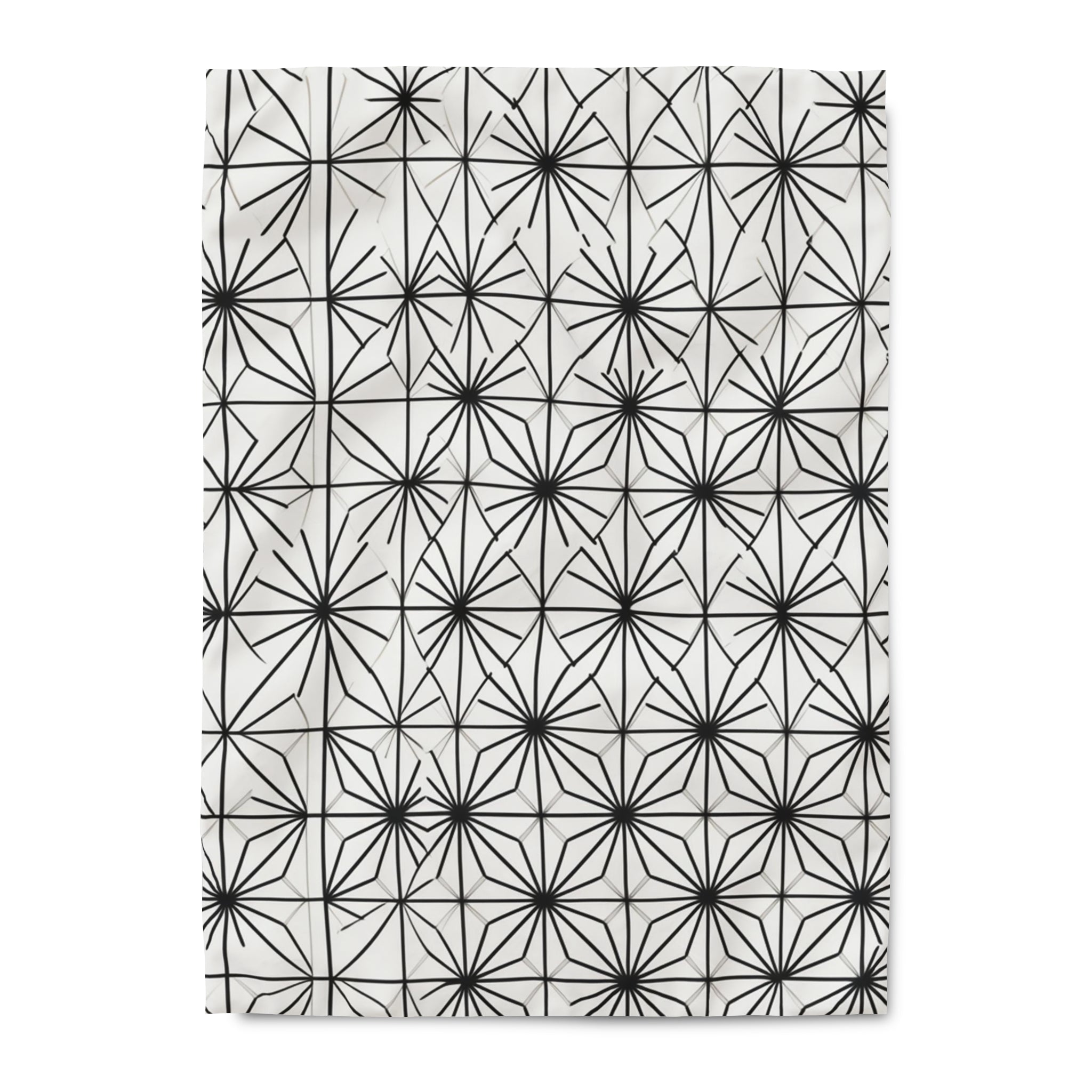 Noire Faire Geometric BW Duvet Cover - Noire Faire