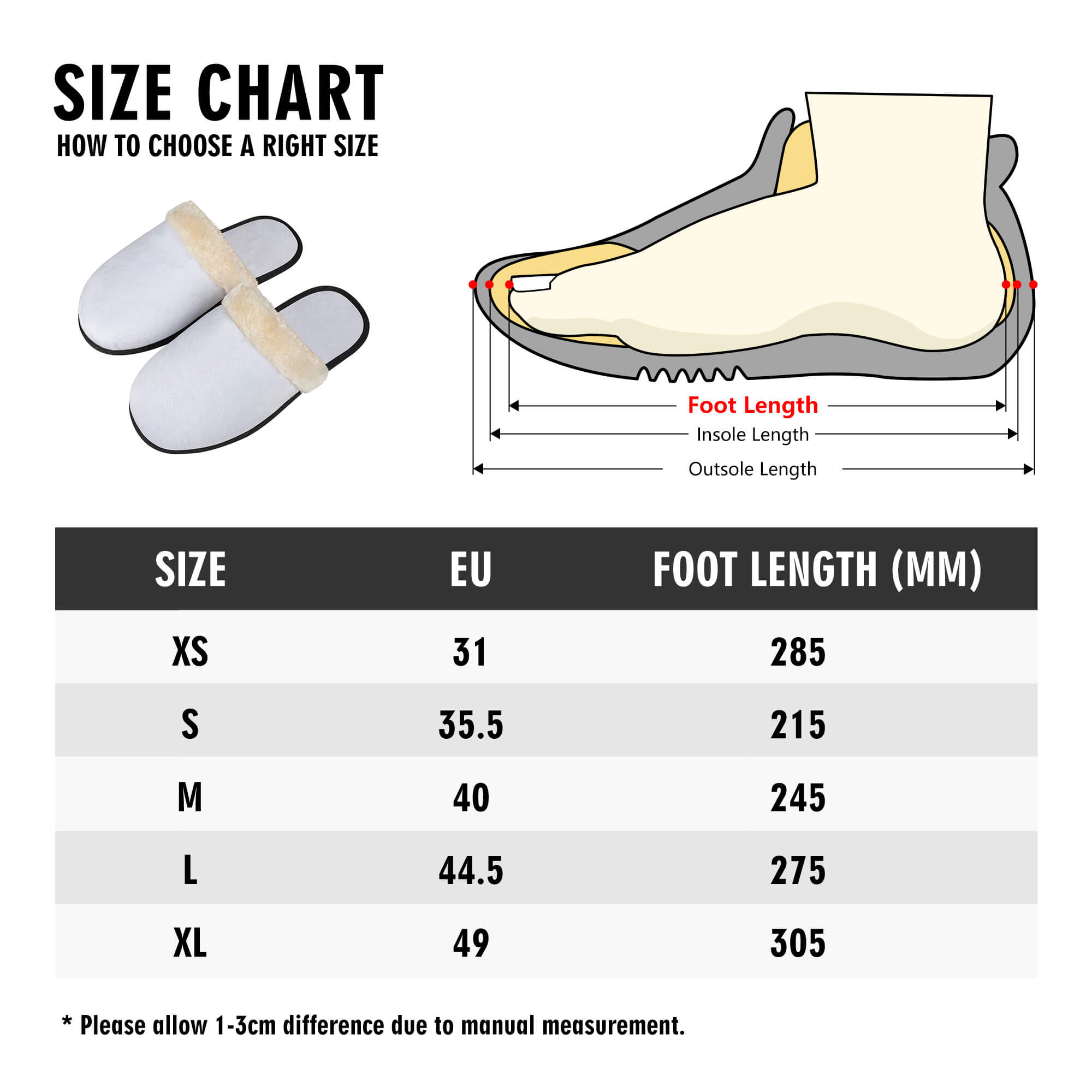 Santa Non Slip EVA Warm Slippers - Noire Faire
