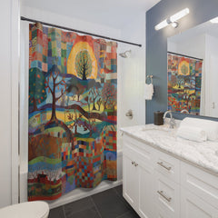 Shower Curtains Art inspired by Faith Rin - Noire Faire