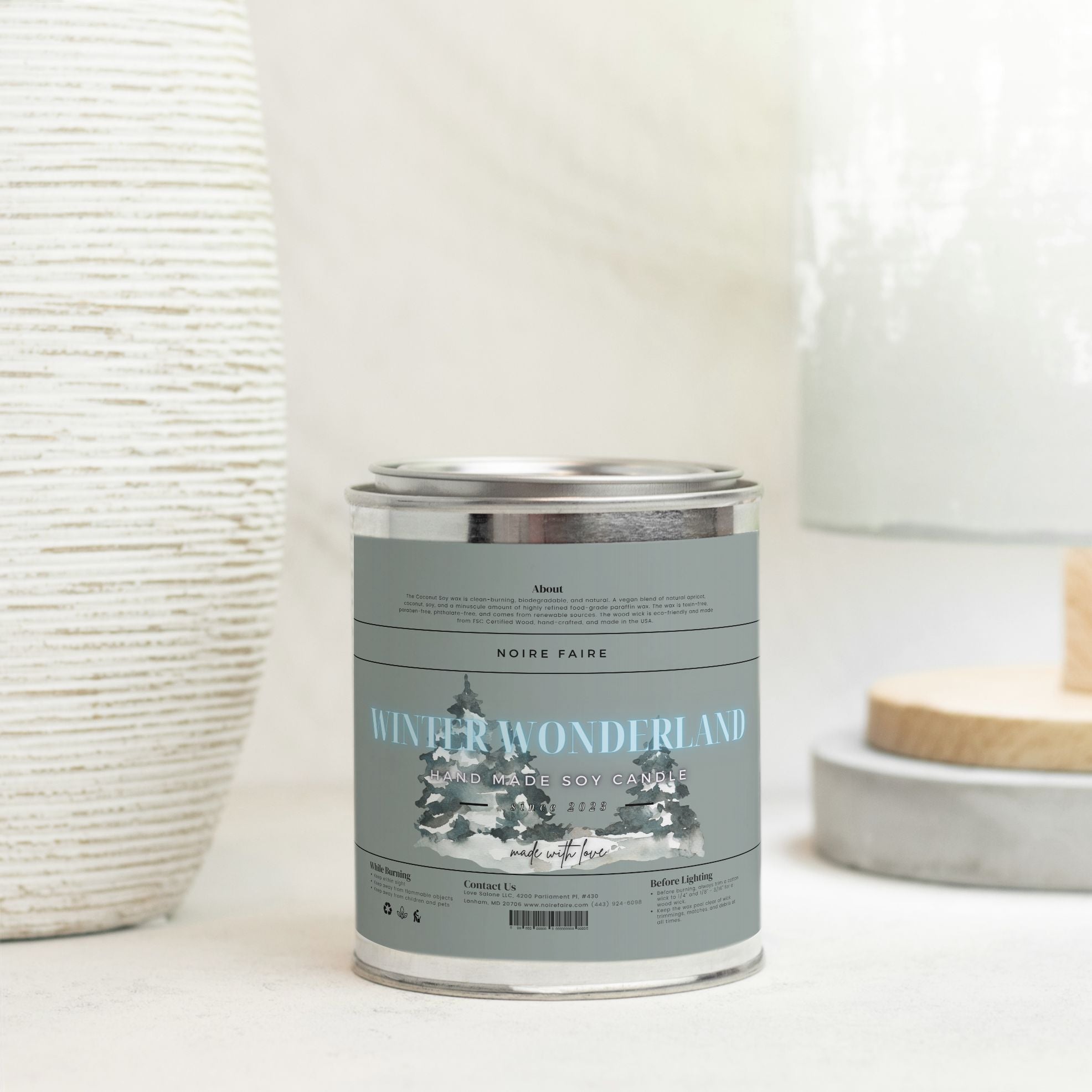 Winter Wonderland Candle Paint Can (Hand Poured 16 oz.) - Noire Faire